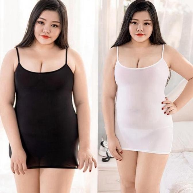 AZBOMO Dress mini Tanktop Jumbo Over Size XL XXL 3XL 5XL Korean Style Slim Fit plus size Atasan Body