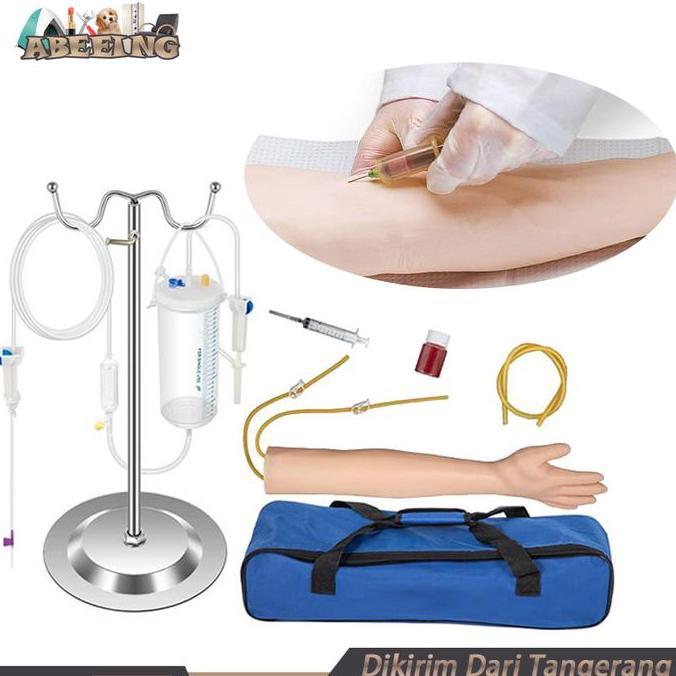 DALIGAD Set Manekin Lengan Infus Silikon Manekin Phantom Alat Peraga