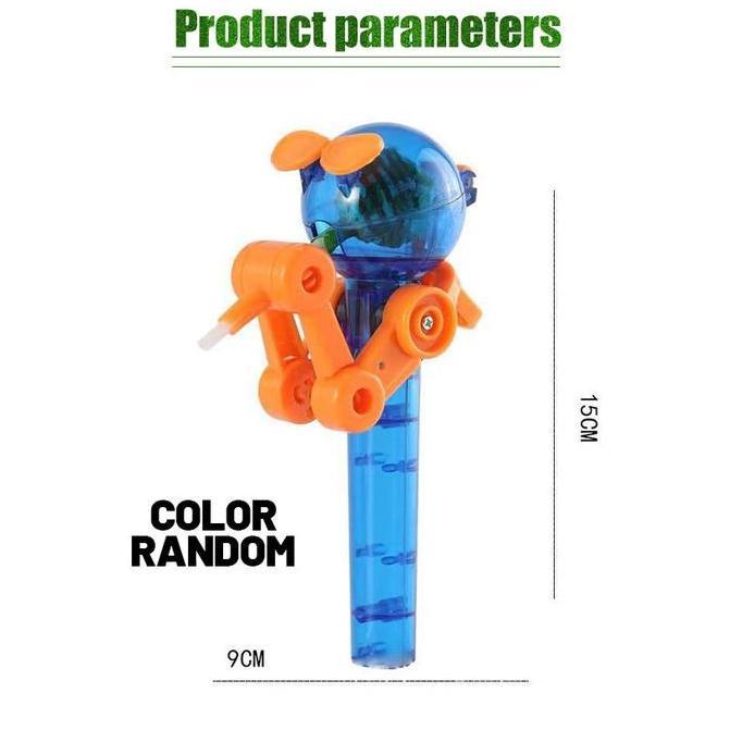 SOJEHBOW Robot Permen Lolipop Unik Tempat Permen Tembak Lolipop Mainan Anak