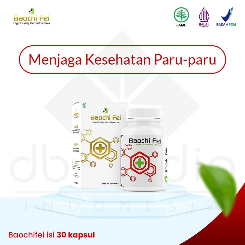 BAOCHI FEI HERBAL CINA MENGOBATI BATUK ASMA SESAK NAFAS NYERI DADA ISI 30 KAPSUL ORIGINAL 100% terla