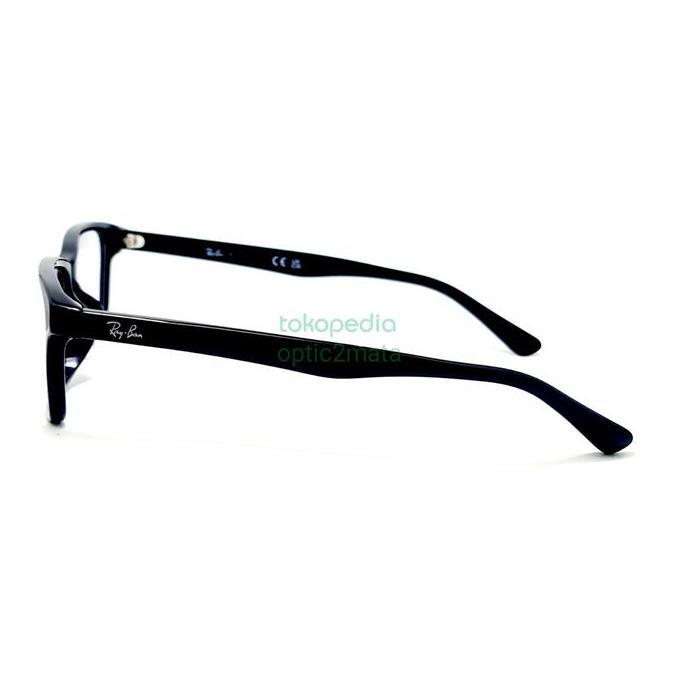 FRAME KACAMATA RAYBAN RB5318D 2000 shiny black 55-16-145 original