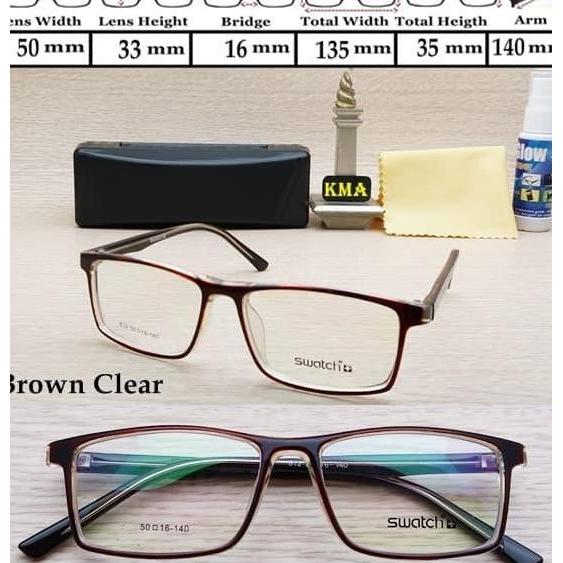frame kacamata SWATCH kacamata minus kotak SWATCH minus baru