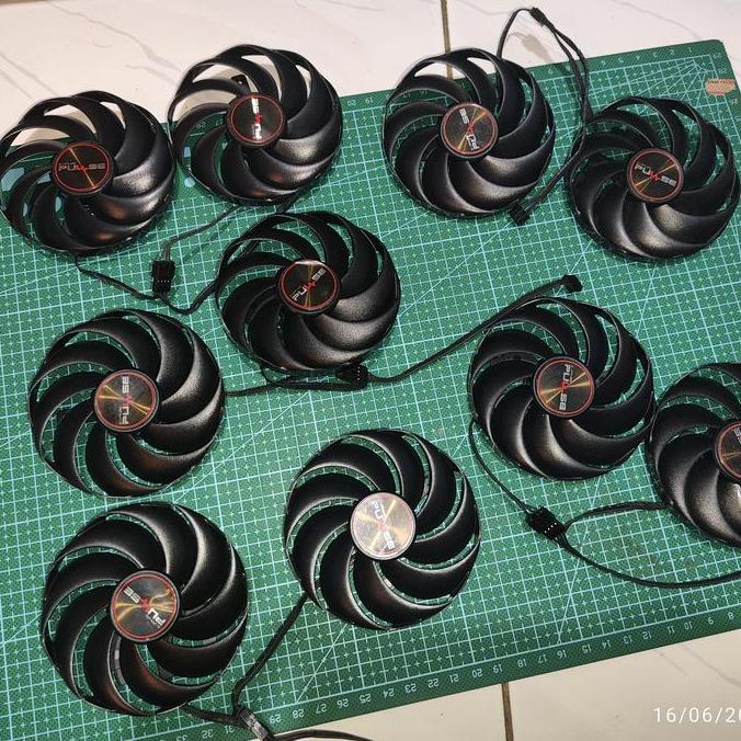 Fan Kipas vga Sapphire Rx 6600 6650 Xt 87mm 4pin PULSE Langka