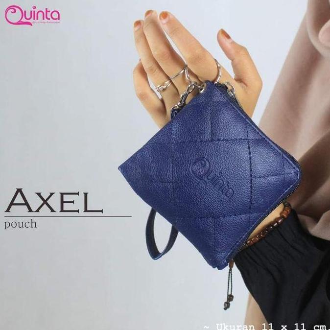 Quinta Dompet Mini Axel Pouch / Dompet Kunci Mobil / Dompet  Gantungan Kunci / Dompet Koin By Quinta