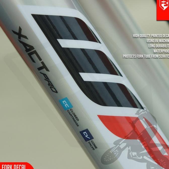 Upper Fork Decal Sticker USD WP 02 Clear shock crf klx wr155 ktm