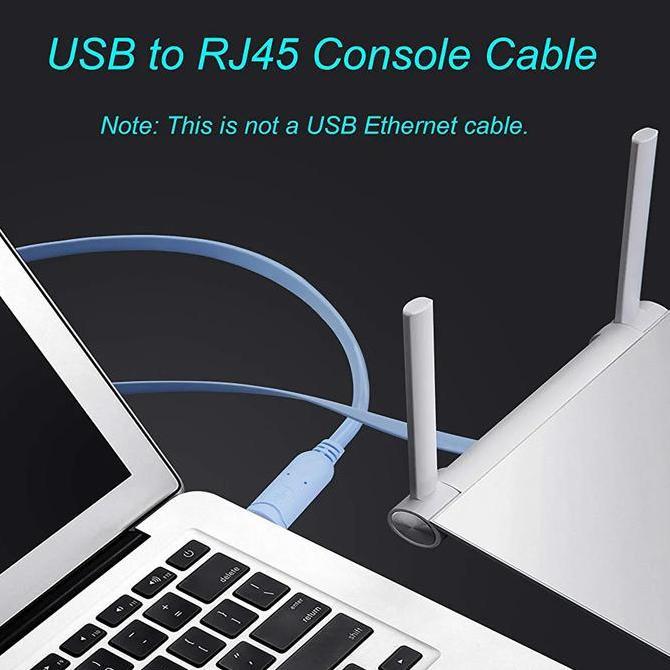 KABEL CONSOLE USB TO RJ45 / KABEL USB TO RJ45 FLAT / KABEL USB TO RJ45
