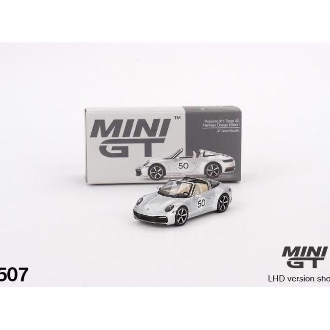 MINIGT 507 PORSCHE 911 TARGA 4S HERITAGE DESIGN EDITION GT SILVER MGT