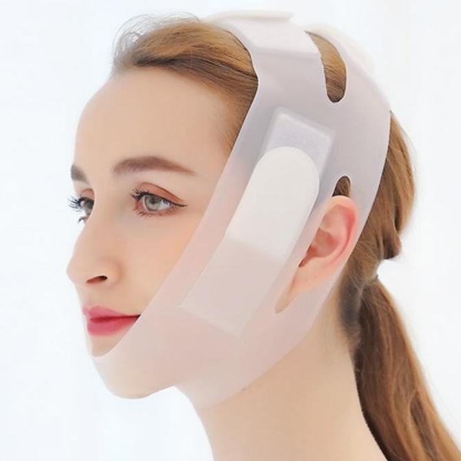 READY IMPORT FACE MASK SILICONE V LIFTING V LINE SHAPE FACE LIFT UP FACIAL SLIMMING BANDAGE MASK CHE
