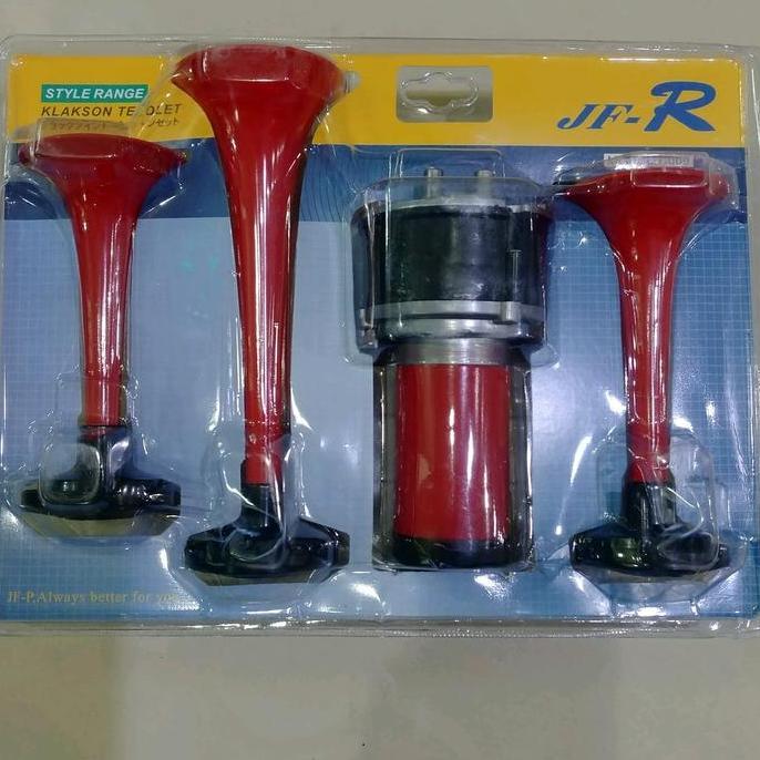 Klakson Trompet Terompet 3 Corong Telolet 12 Volt Dinamo