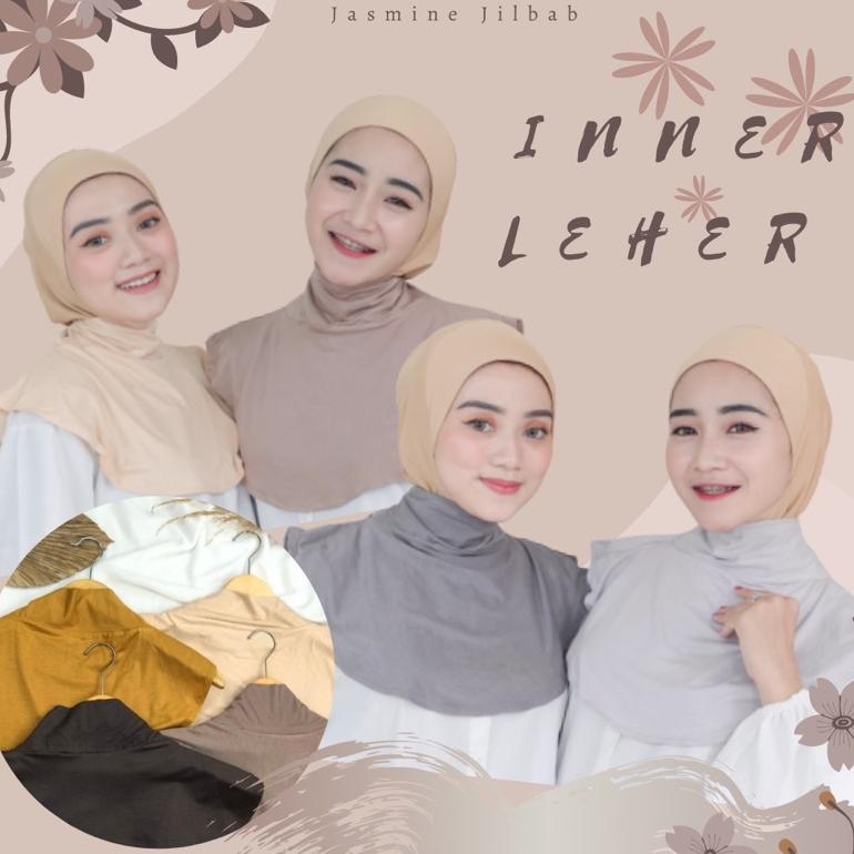 CUCI GUDANG JASMINE JILBAB-INNER MANSET DALEMAN LEHER TURTLENECK DADA KAOS JERSEY SPANDEK PREMIUM WA