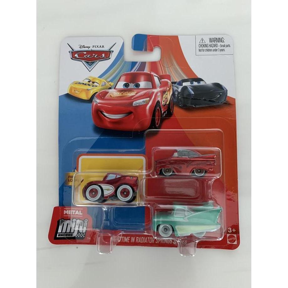 Disney pixar mini racers 3 pack nighttime radiator springs series
