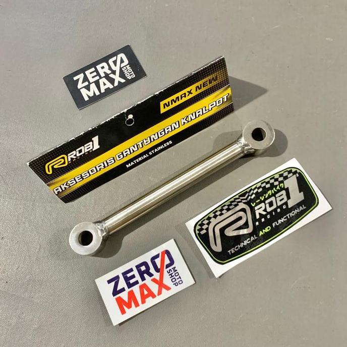 Bracket Breket Bawah Knalpot Stainless ROB1 All New NMAX 2020 2021 UP