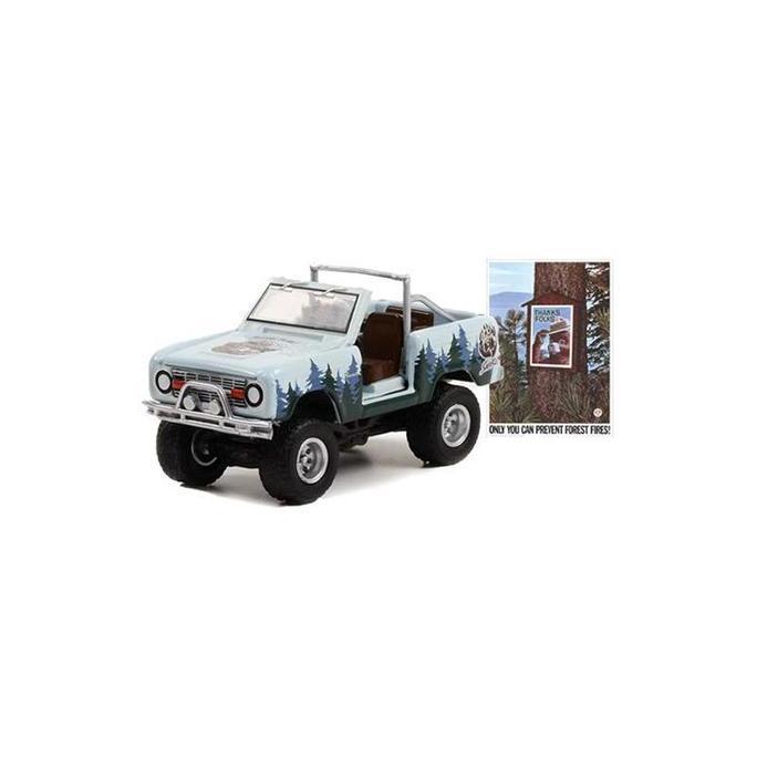 Greenlight 38020-C Ford Bronco Light Blue 1967 - Smokey Bear