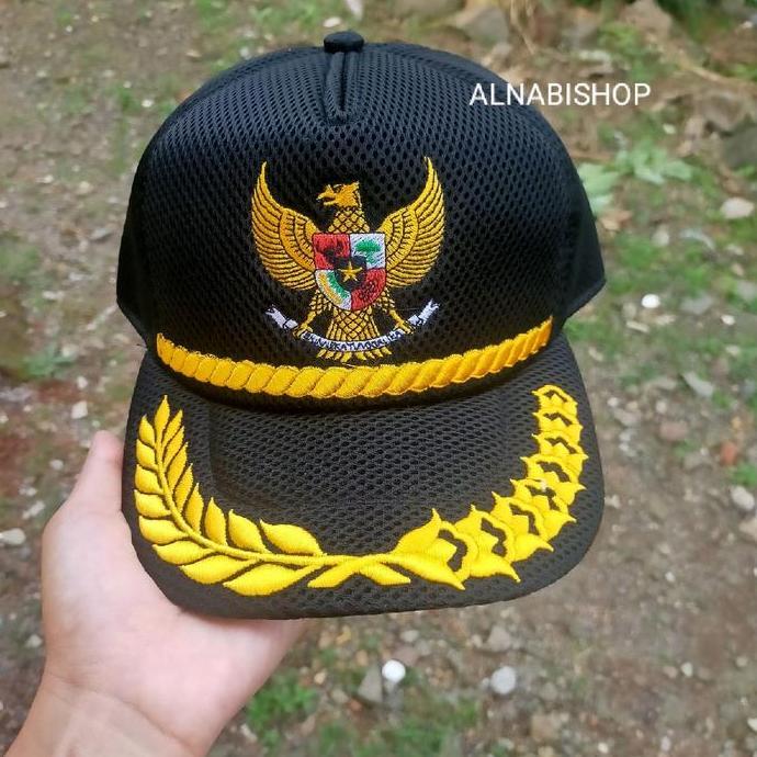 TOPI GARUDA PADI KAPAS/TOPI PNS/TOPI PEMDES JARING/TOPI PERANGKAT DESA
