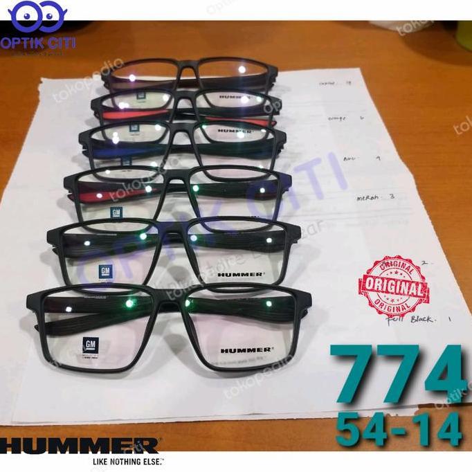 New  frame kacamata pria sporty hummer H 774 Ringan original