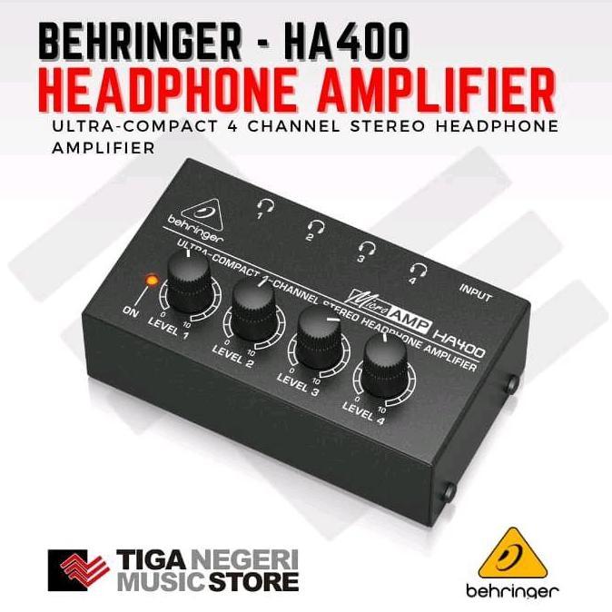 Behringer HA400 Ultra Compact 4 Channel Headphone Amplifier