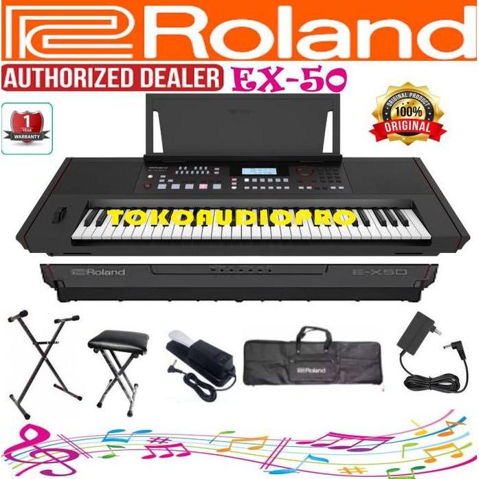 Keyboard Roland EX50 Arranger Keyboard Roland Ex-50 Paket
