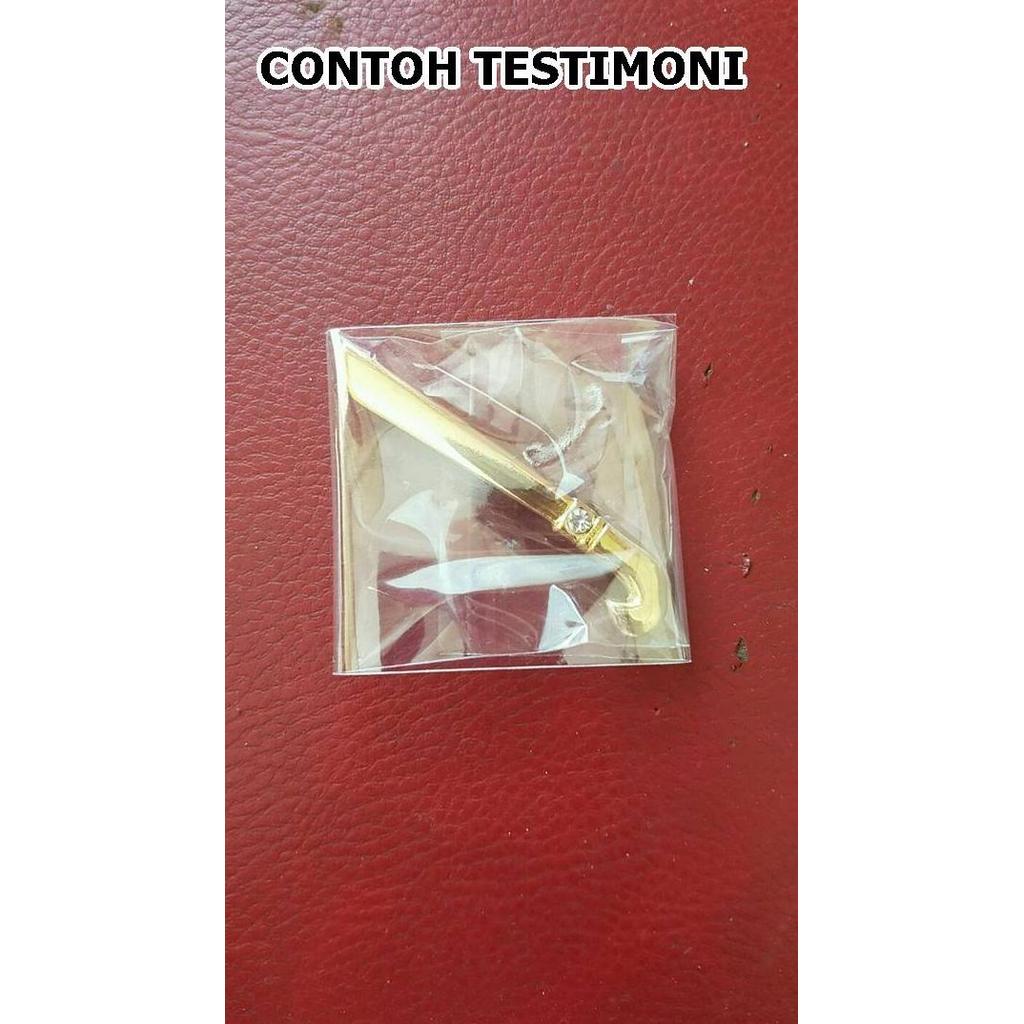 New  Bros pin bentuk golok gold Aksesoris kopiah peci hiasan tambahan baju