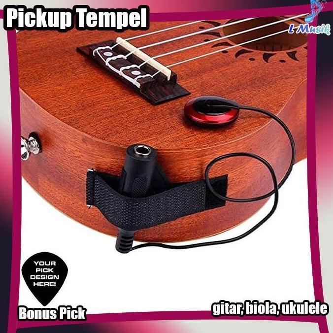 Ready  Pickup Gitar tempel Profesional Piezo Kontak spul mic Mikrofon Pickup Untuk Gitar Biola Banjo