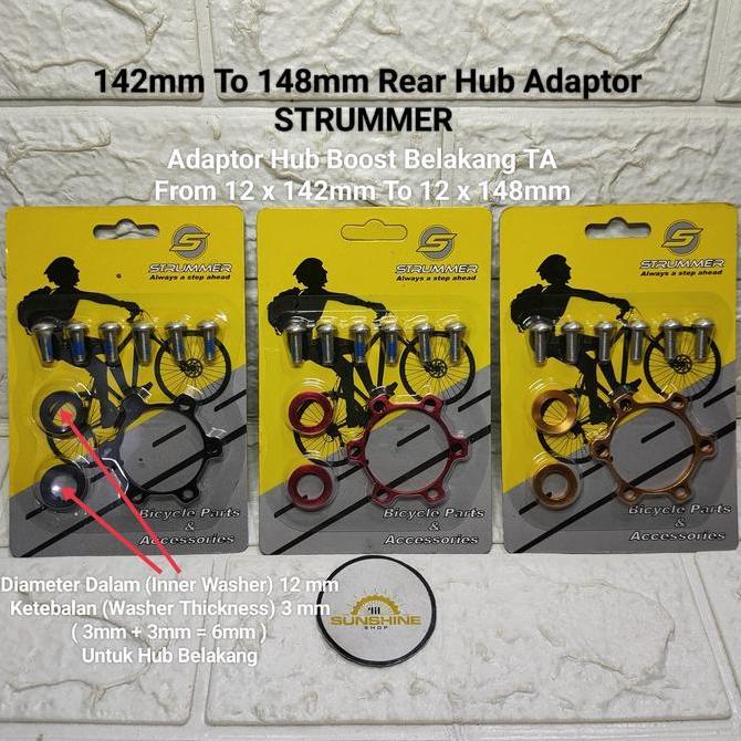Adaptor Hub Boost TA Belakang From 12 x 142 mm To 12 x 148 mm STRUMMER
