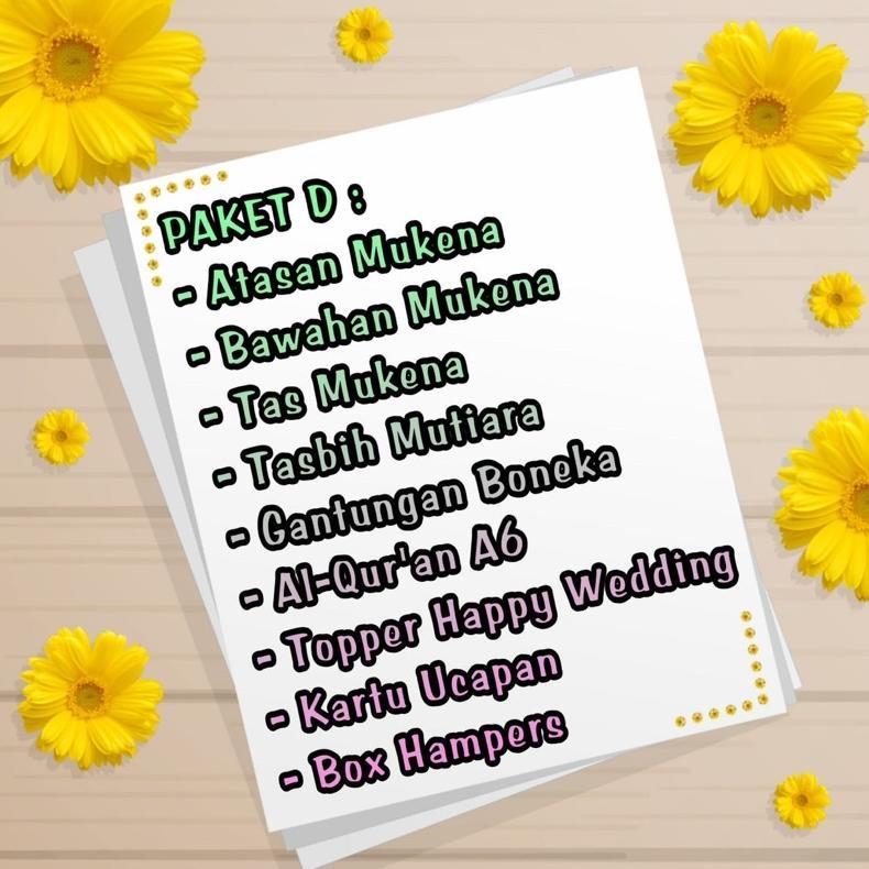 new hampers mukena - 110 | kado hampers parcel nikah wedding gift