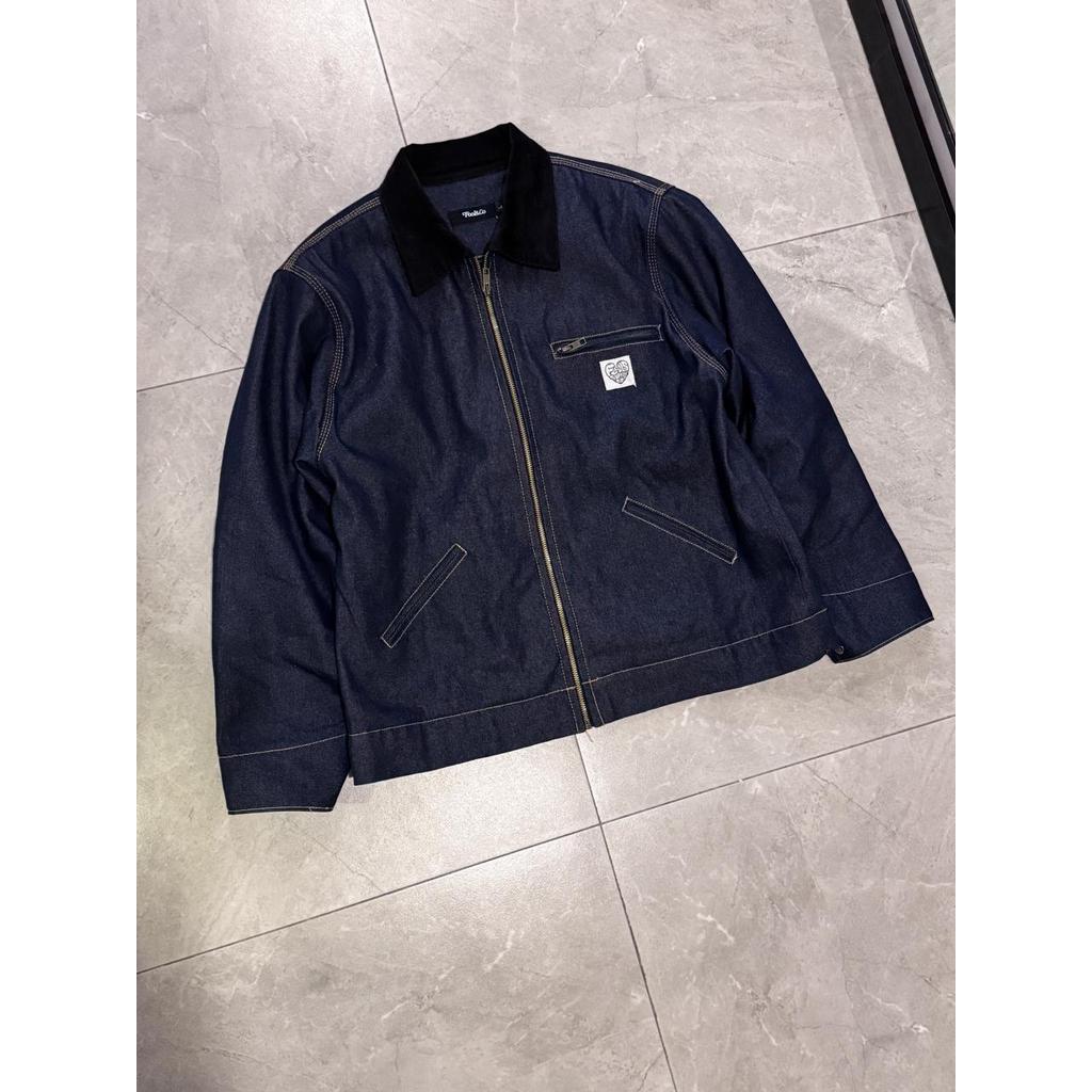 Fools Clothing Jaket Denim BOXY - Denim Simple Logo BOXY