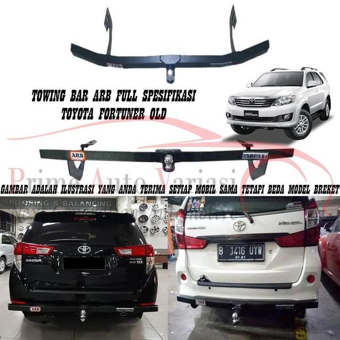 Towing Bar Arb Besi Bumper Belakang Towing Bar - Fortuner Lama/Old