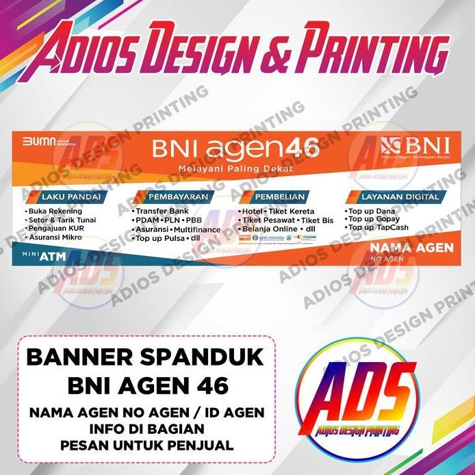 Ready  Spanduk Banner Agen BNI 46