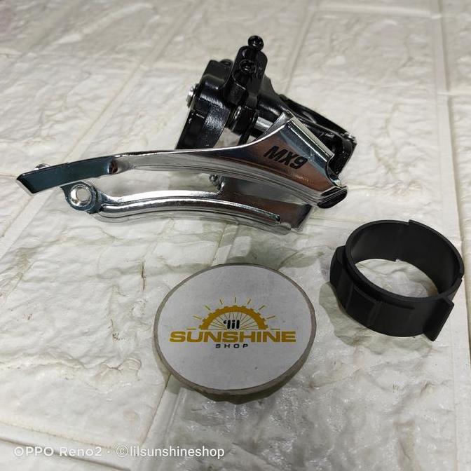 Ready FD Front Derailleur 3 Speed SENSAH MX9 Low Clamp 31.8 - 34.9mm Crank 42T Dual Pull Tarikan Ata