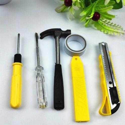 Premium Tool Set Tool Kit Set Perkakas Tukang 6 Pcs Set Alat Perkakas Palu