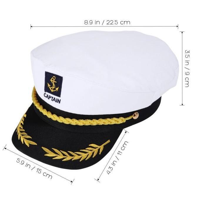 Ready  Topi Sailor Topi Pelaut Kapten Pirates Bajak Laut Topi/Sailor Hat