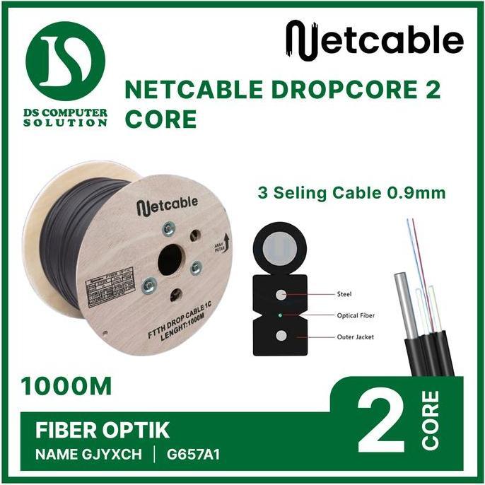 New Netcable Dropcore 2 Core 3 Seling 1 KM