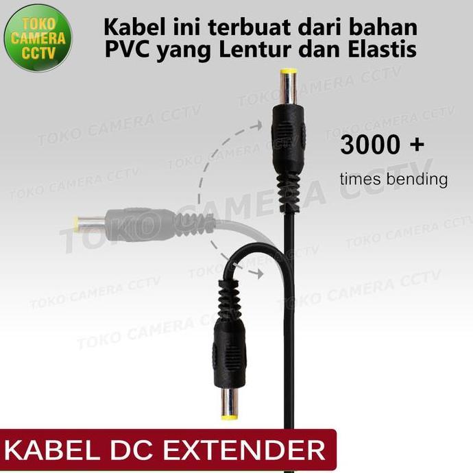 KABEL DC POWER EXTENDER SAMBUNGAN ADAPTOR EXTENSION CCTV LED ROUTER