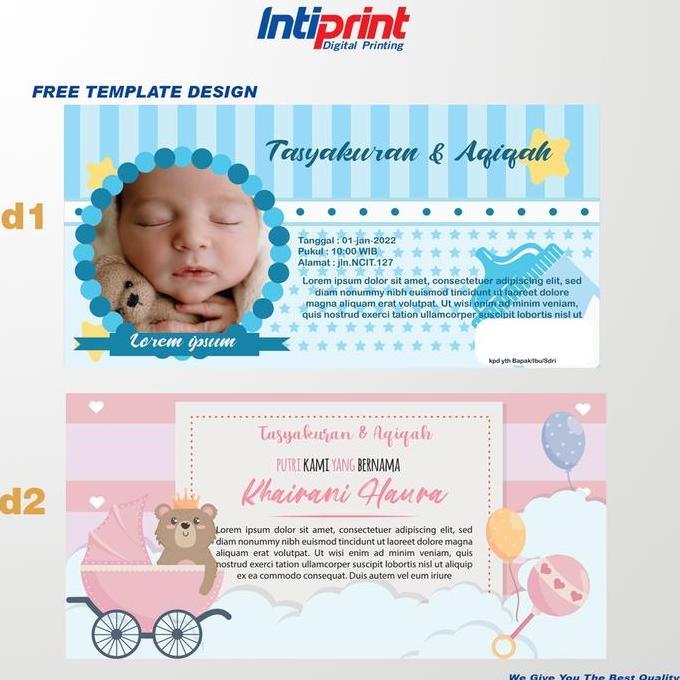 Spanduk Aqiqah Free Design Bebas Custom Murah / Banner Aqiqah Costum murah