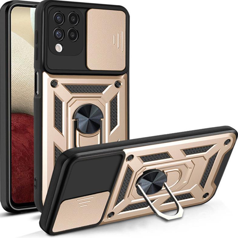 TERBARU Case Samsung A12 - M12 Case Softcase SLIDE ARMOR CAMERA PROTECTION Case Casing Hp Samsung A1