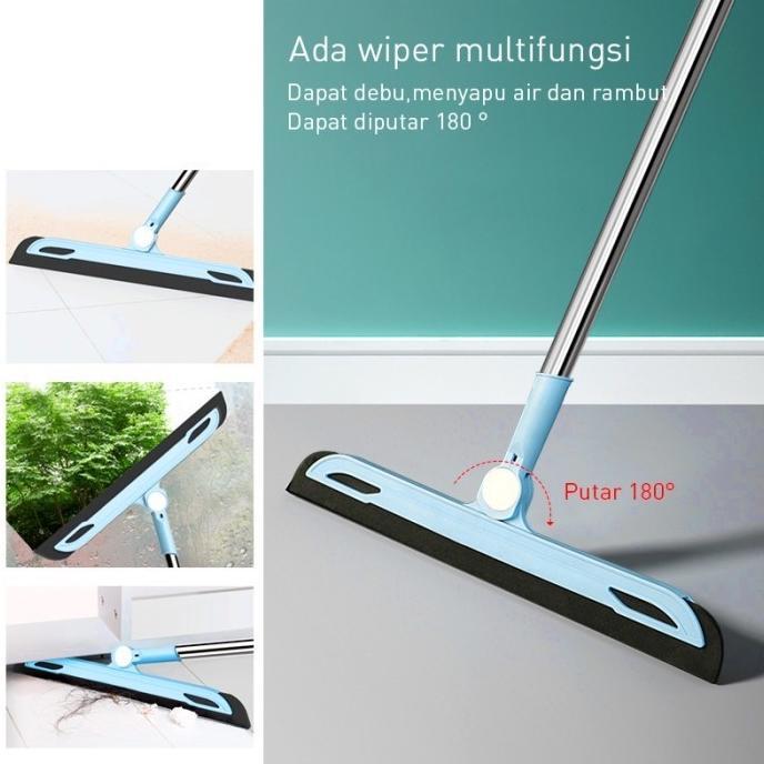 Cuci Gudang  Masterhome Sapu Set 3In1 | Alat Pembersih Lantai | Set Sapu Pengki Pel | Broom Set | Sa