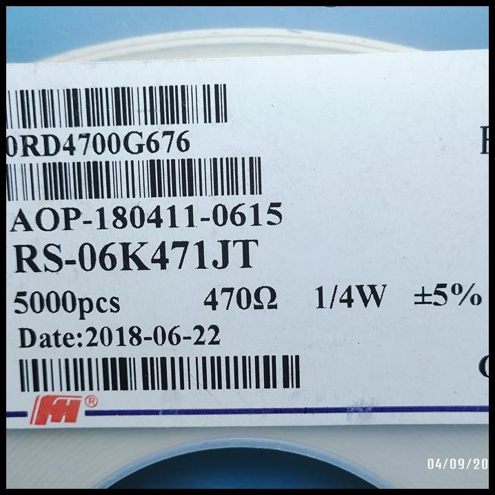 TERBARU 10PCS CHIP RESISTOR SMD 471 470R 5% SIZE 1206 3216 470OHM 470 OHM 
