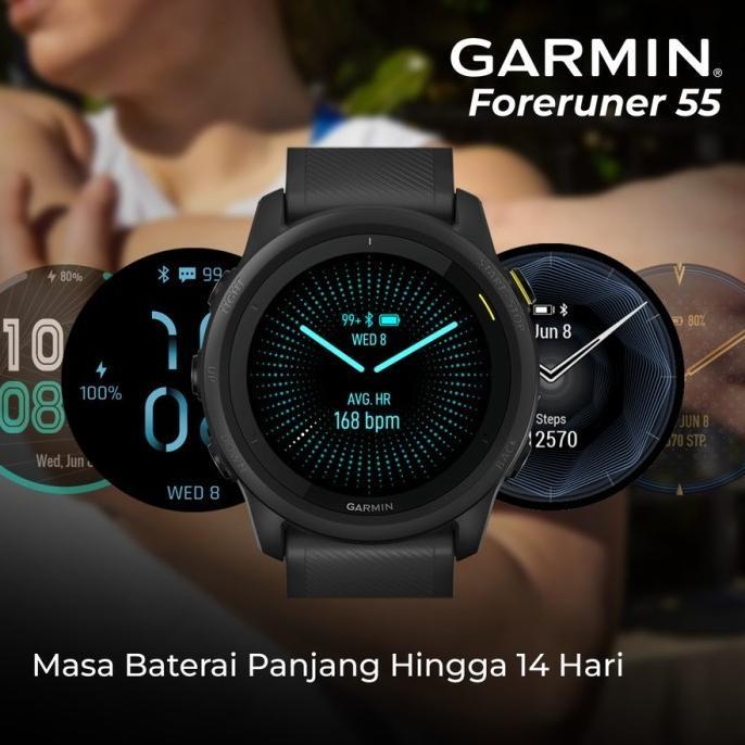 HOT DEALS Garmin Forerunner 55 FR55 FR 55 Original Smartwatch 5ATM Fitness Tracker Smart Watch Runni