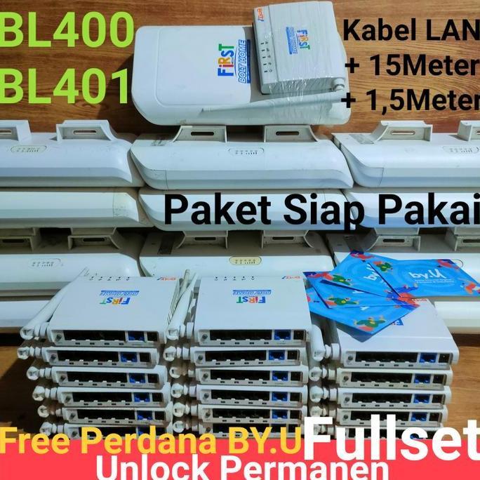 TERLARIS MODEM BOLD TITAN BL400 & BL401 UNLOCK 4G LTE FULLSET INDOOR OUTDOOR