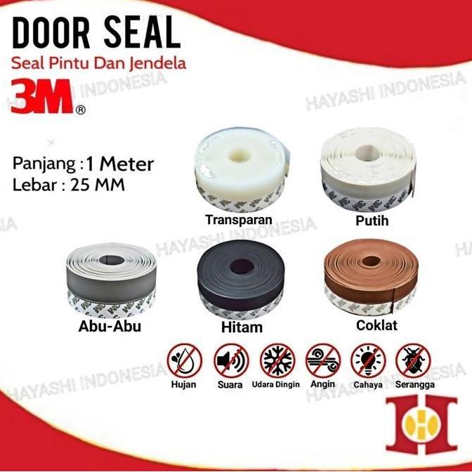 Weare- Door Seal Original 3M Penutup Lubang Celah Pintu Jendela - 1 Roll