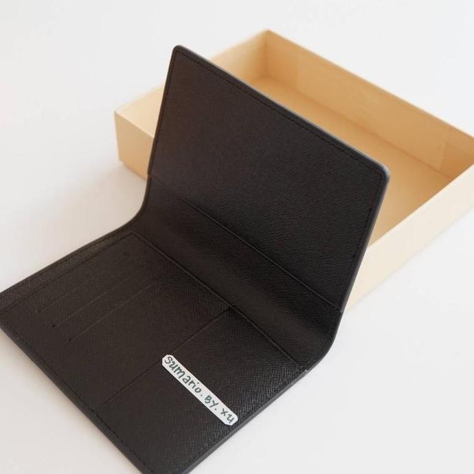 Halan- Lv Passpor Holder Passport Cover Kulit Asli Damier Louis Vuitton