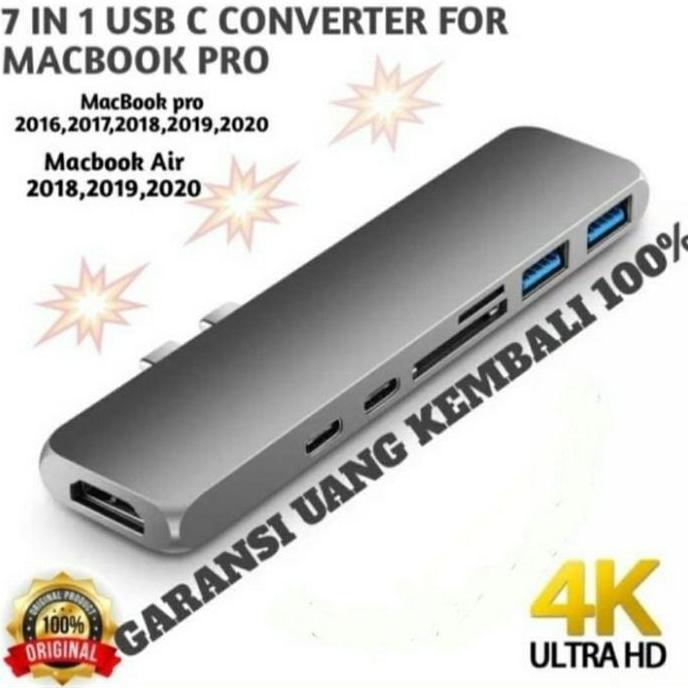 NEW Macbook Pro Converter 7IN1 USB TYPE C HUB HDMI 7 IN 1 not DODOCOOL