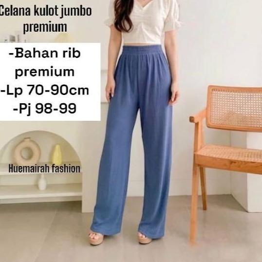 Celana Kulot Rajut Jumbobsize Tebal