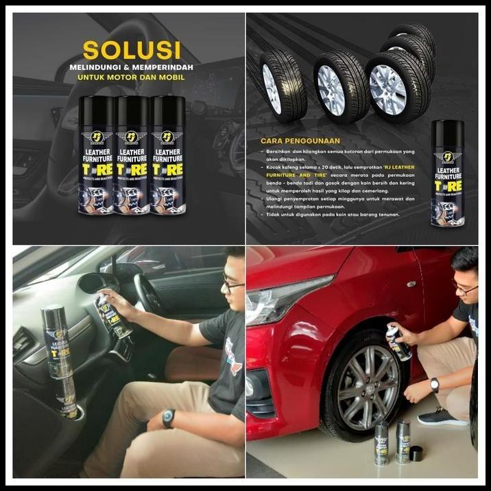 DISKON RJ LONDON LEATHER FURNITURE TIRE DETAIL POLISHED PENGKILAP DASHBOARD