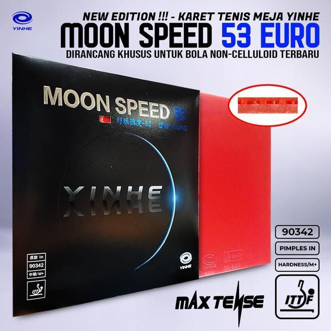 Karet Bat Tenis Meja Pingpong Yinhe Moon Speed 53 Euro Limited Edition