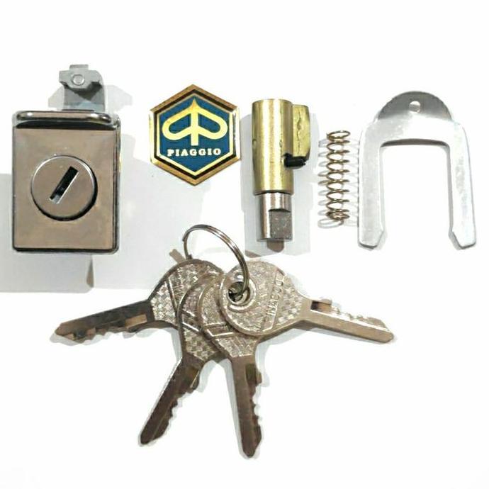 NEW KONCI KUNCI SET STANG DAN LACI TEPONG VESPA SUPER PTS PX KUALITAS A ORI