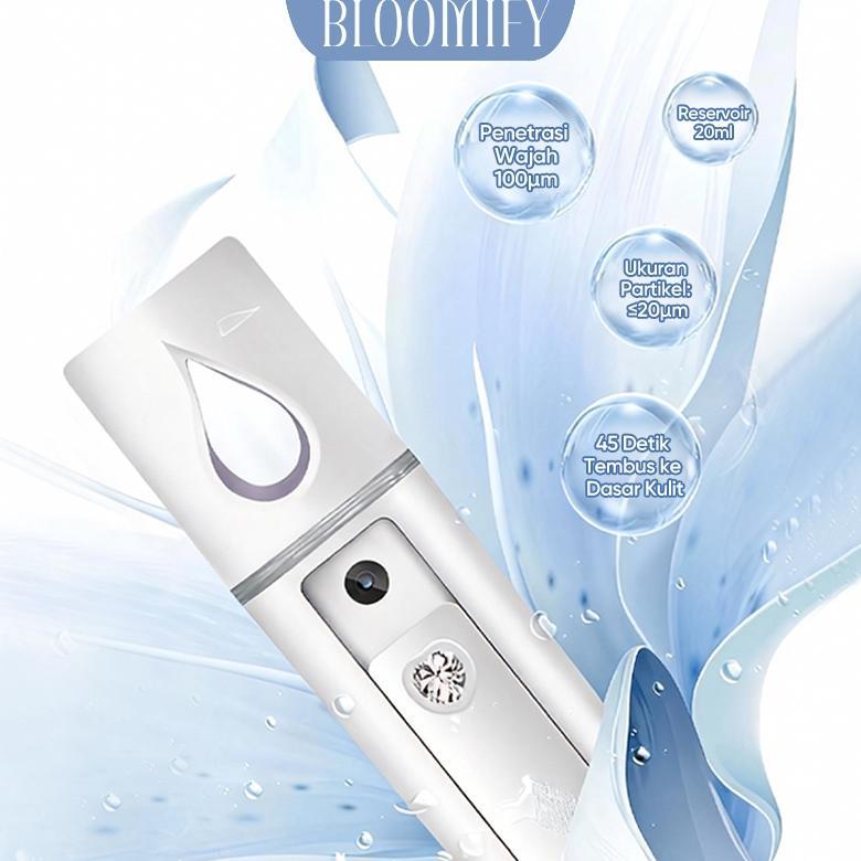 BESTPROMO BLOOMIFY Semprot Wajah Nano/Face Mist Nano/Spray Wajah Melembapkan/Face Spray Hydrating/Na