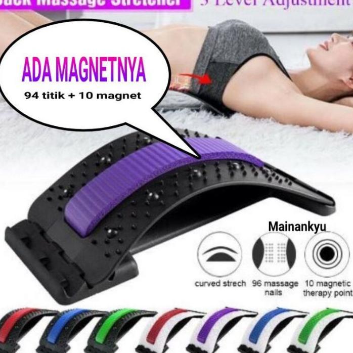 Orthopedi Akupuntur + Magnetic Sandaran Punggung Terapi Sakit Pinggang 10 Magnet Orthoplus Ortopedi