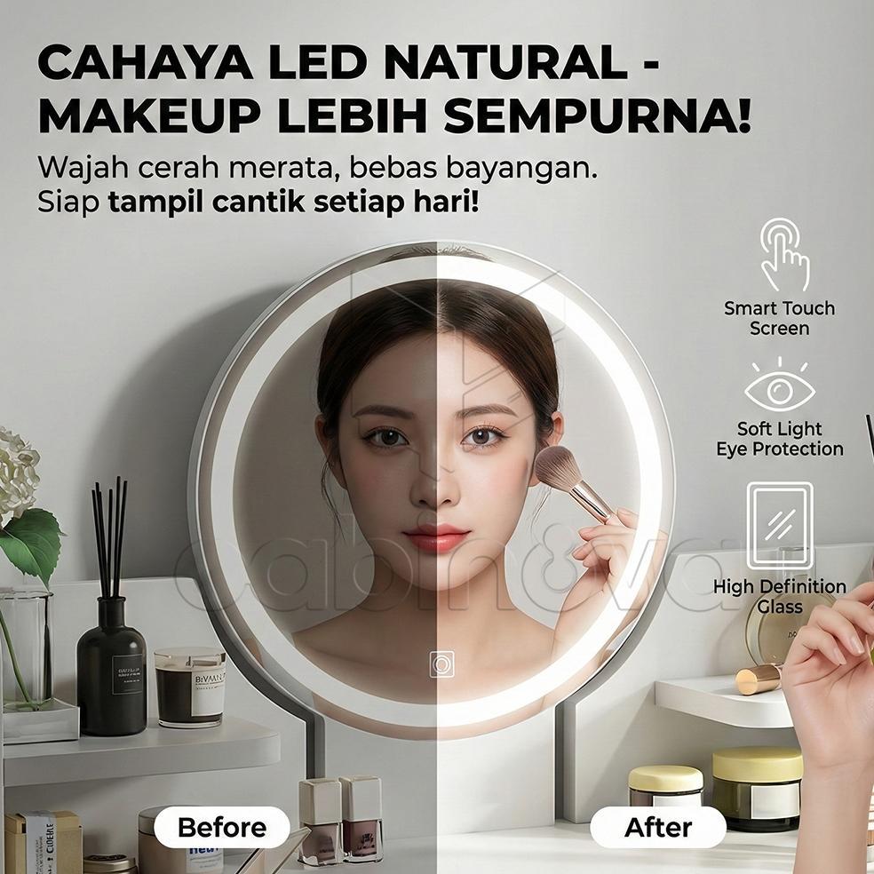 flash sale meja rias lampu led meja rias dengan laci meja rias dengan cermin meja kamar tidur minima