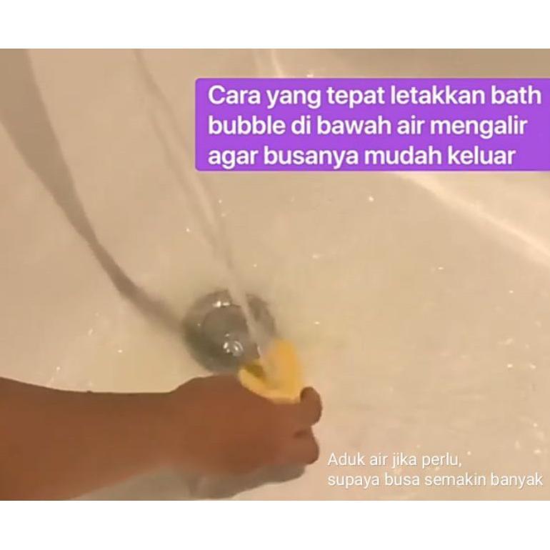 NEW DEALS Bubble Bath Bomb 10 Cube Strawberry Milkshake Busa Melimpah Wangi Segar | Spa Mandi Busa R